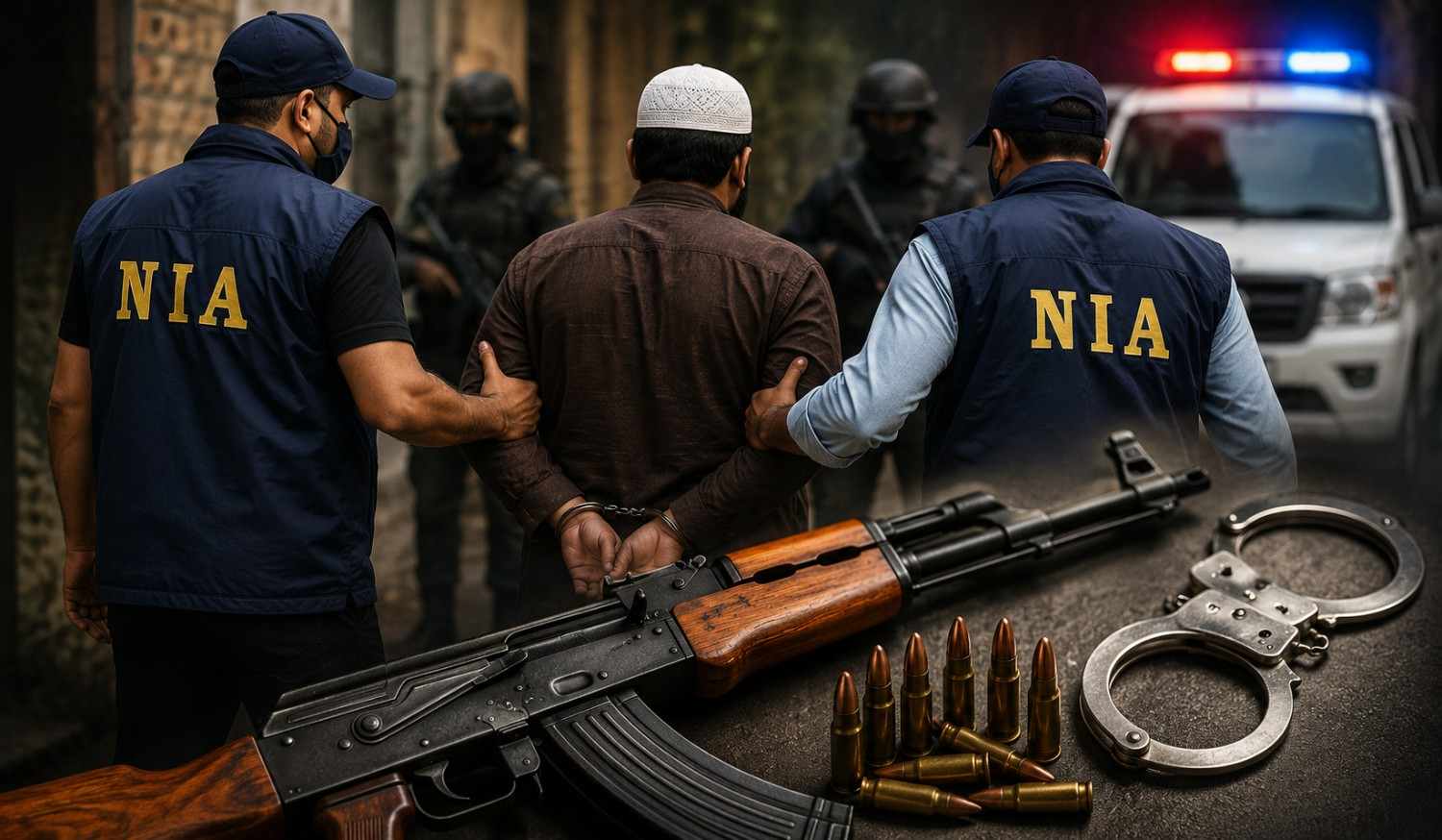 NIA और बिहार STF की कार्रवाई में AK-47 बरामदगी मामले के आरोपी करमुल्लाह की गिरफ्तारी