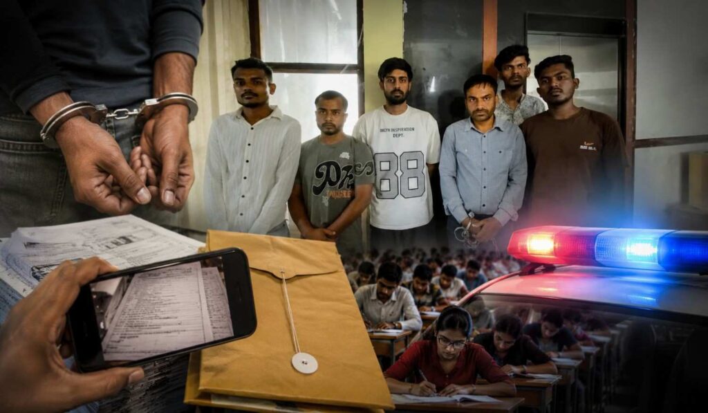 रायपुर BSc कृषि पेपर लीक मामले में गिरफ्तार प्रोफेसर और पुलिस कार्रवाई
