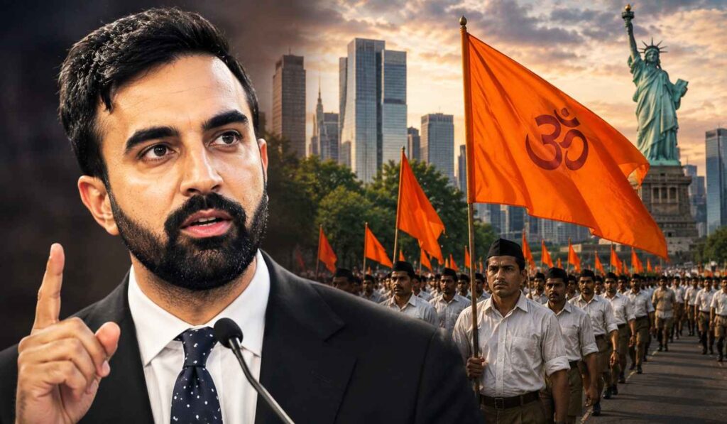 न्यूयॉर्क मेयर ज़ोहरान ममदानी और RSS प्रमुख मोहन भागवत के Madison Square Garden कार्यक्रम की चर्चा