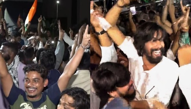 JSSC-CGL परीक्षा और TDPL भर्ती परीक्षाएं रद्द होने के बाद जश्न मनाते छात्र