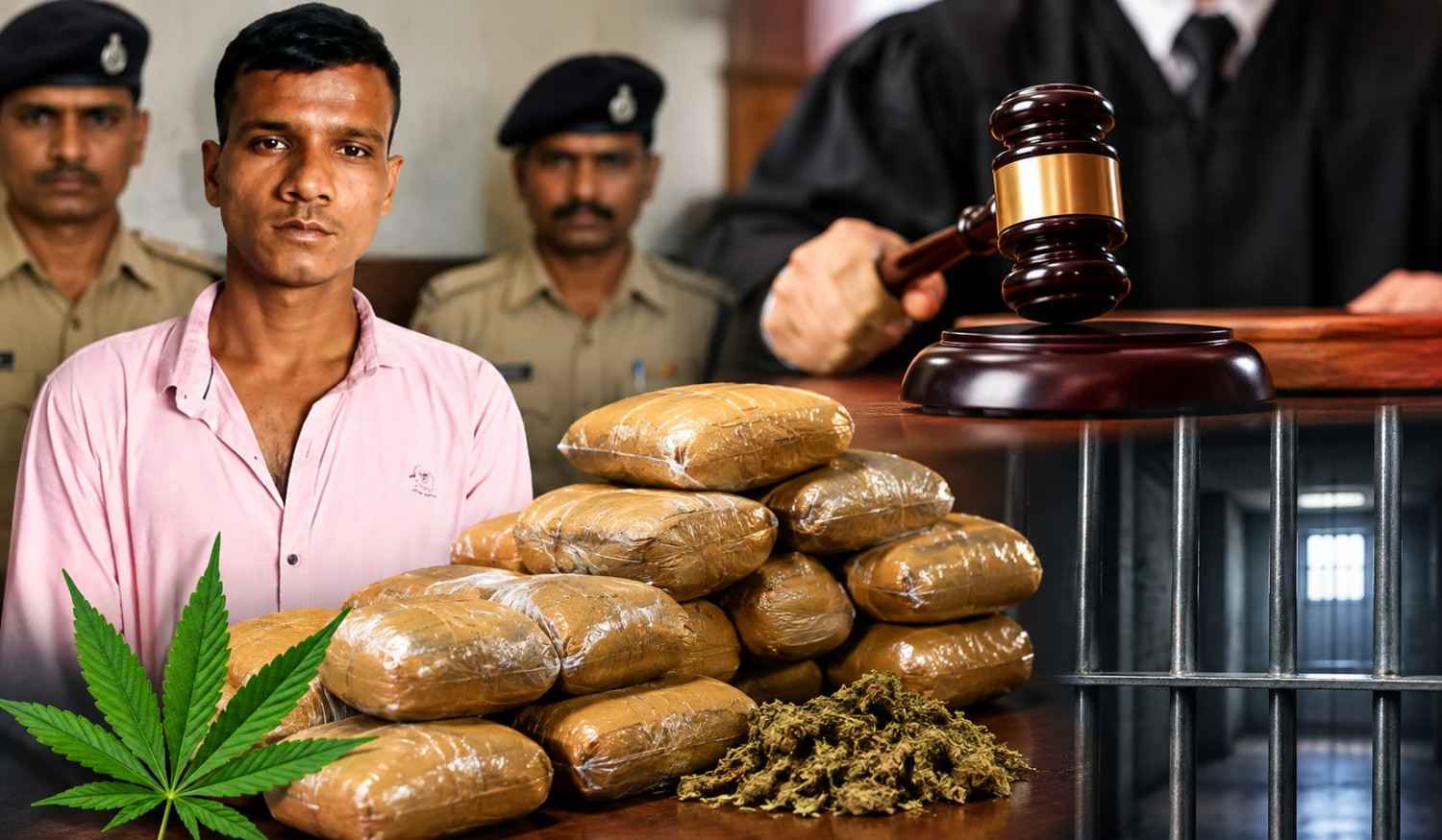 रायपुर में 18 किलो गांजा तस्करी मामले में आरोपी को 10 साल की सजा