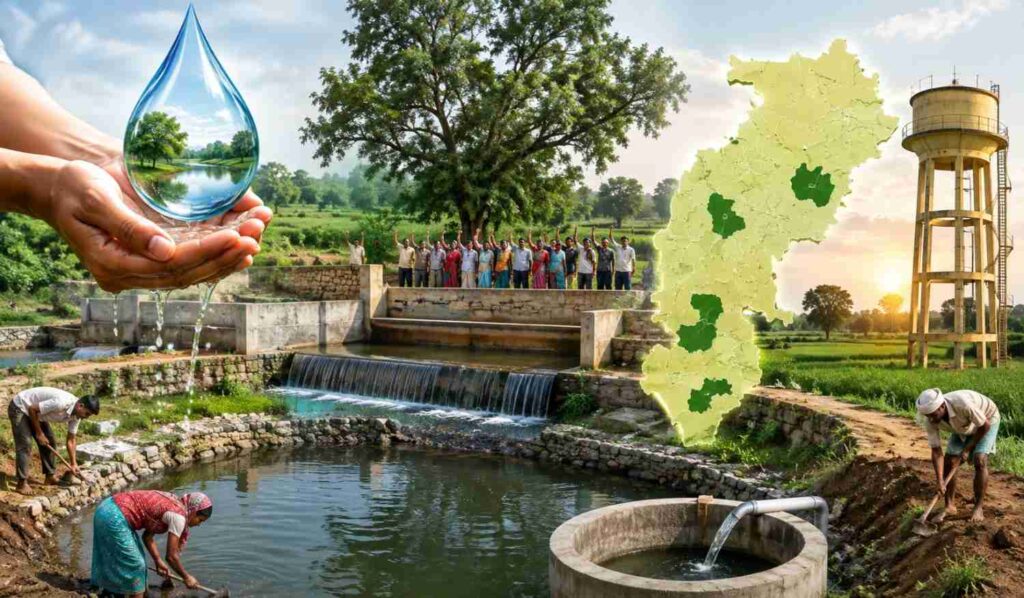 छत्तीसगढ़ में जल संरक्षण और बारिश का पानी बचाने का अभियान