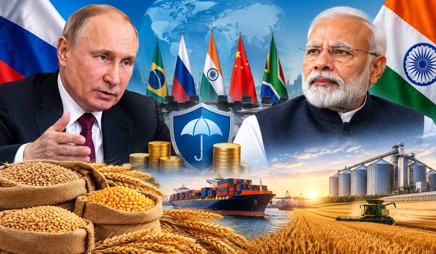 BRICS Summit में प्रधानमंत्री नरेंद्र मोदी और रूस के राष्ट्रपति व्लादिमीर पुतिन